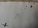 В НЕБЕ ДЕСАНТНИКИ 300 (КИШИНЕВСКОГО) ПОЛКА 98 ВДД 1970 ГОД