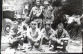 май 1987(слева)мой наводчик Витек Шуваев(погиб на Мухамедке в сентябре) ,Я,взводный,Саня,Валера,Серега,Рамиль,Саня.