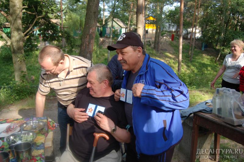 Три богатыря-Самый боевой,участник пяти войн Валерчик Юрьев и более скромные Червонопиский и я.