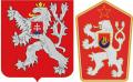 Гербы 1.Словакии 2.Чехословакии